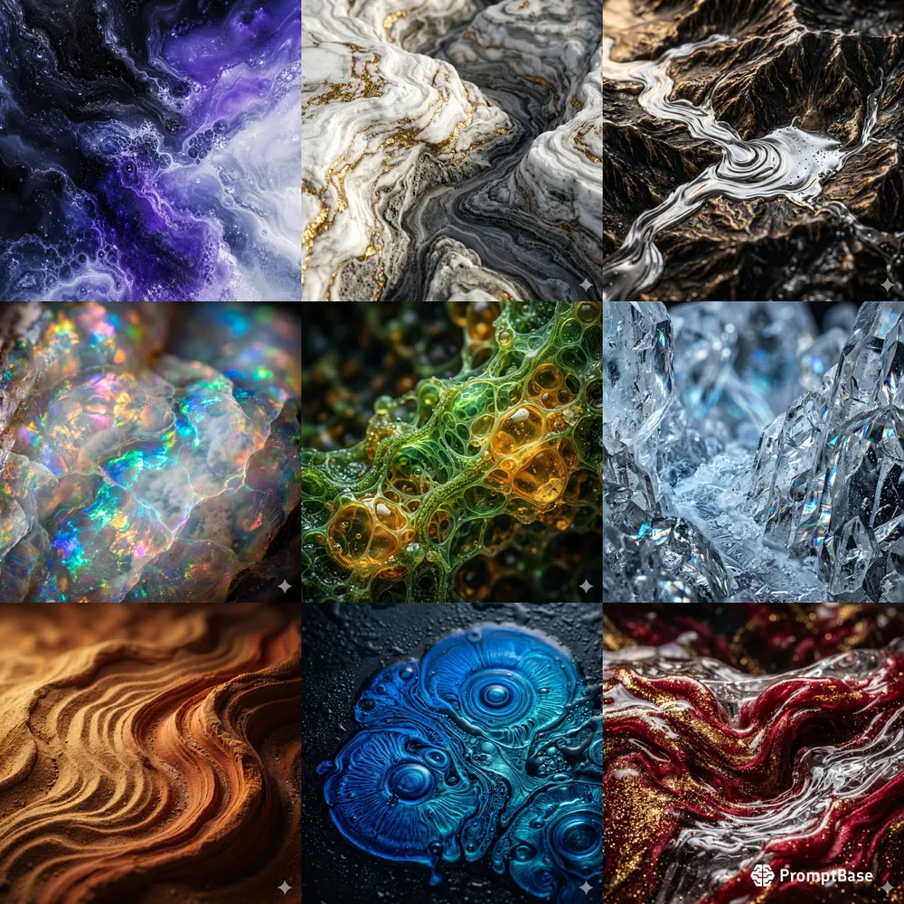 Abstract Material Macro Worlds
