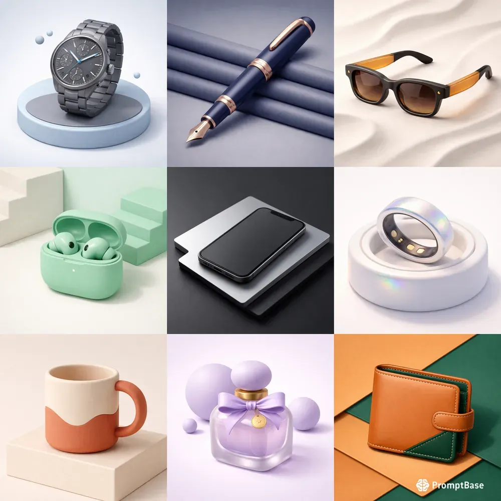 Minimalist 3D Isometric Clay