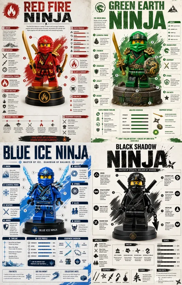 Lego Ninja Infographic Generator