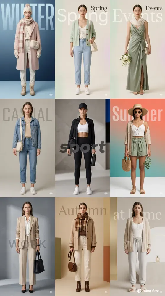 Fashion Display Editorial Style Posters