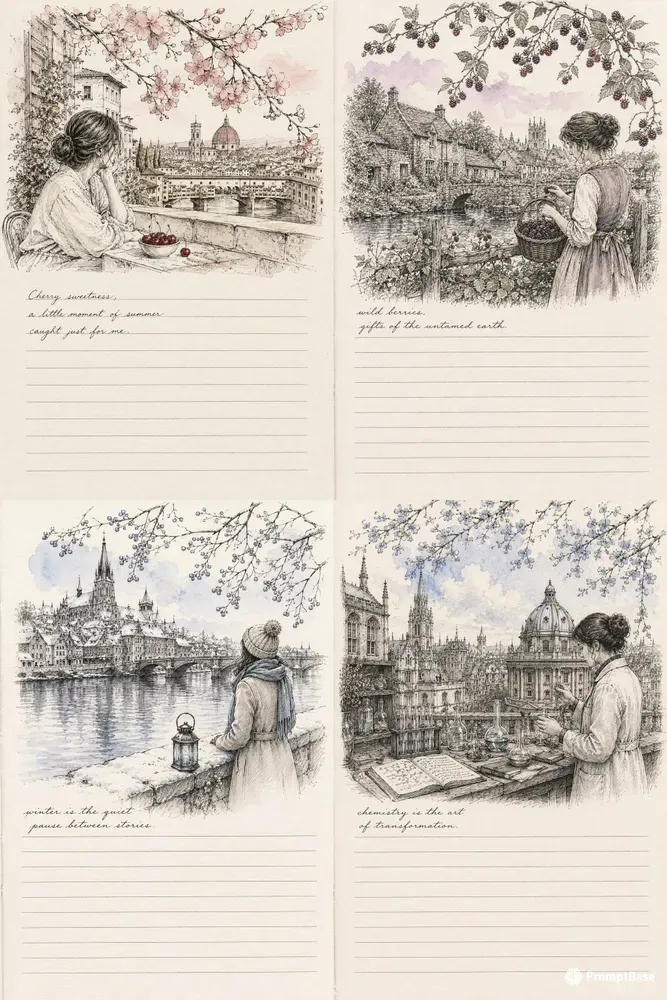 Illustrated Journal Pages