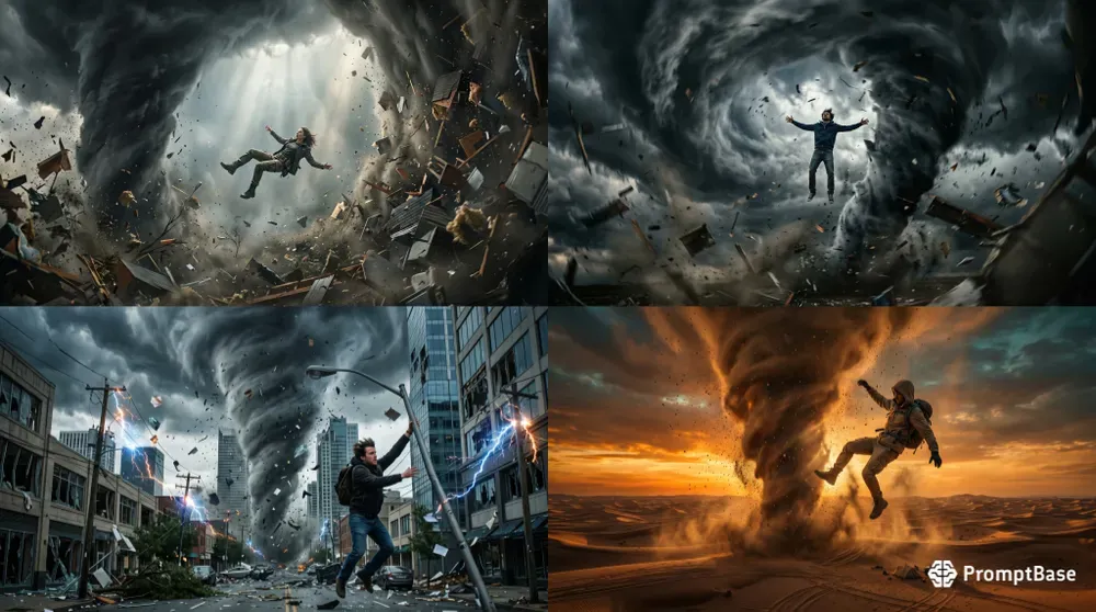 Cinematic Tornado Vortex Human Packs