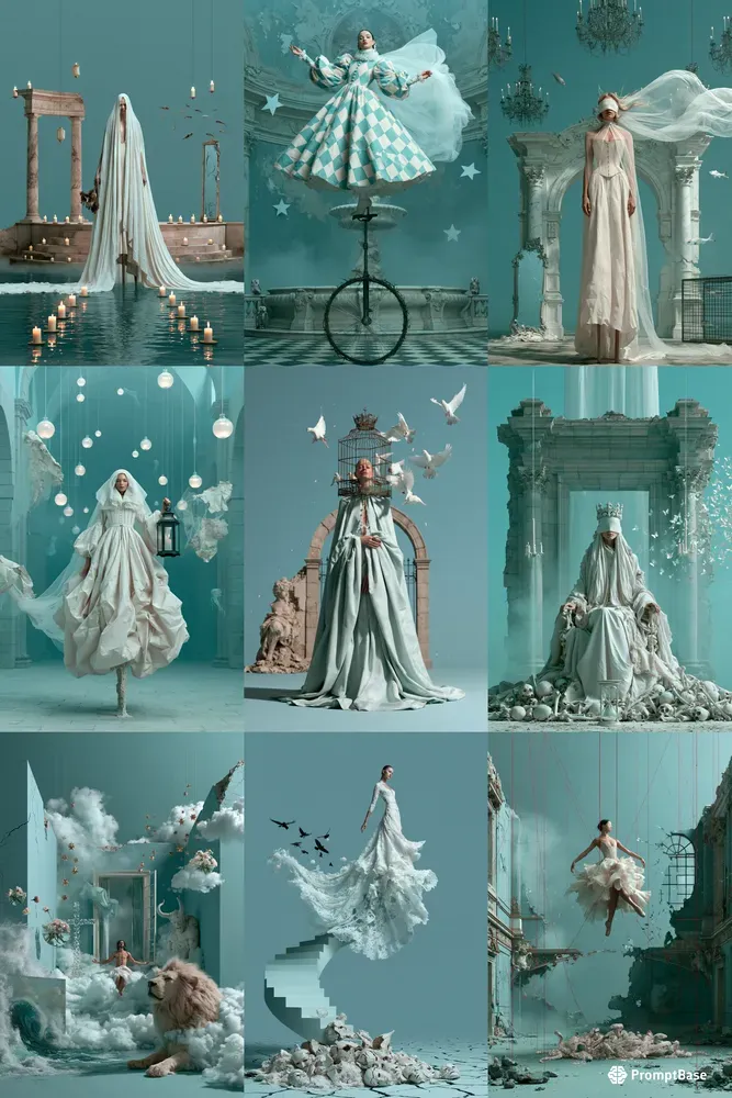 Surreal Baroque Cinematic Posters
