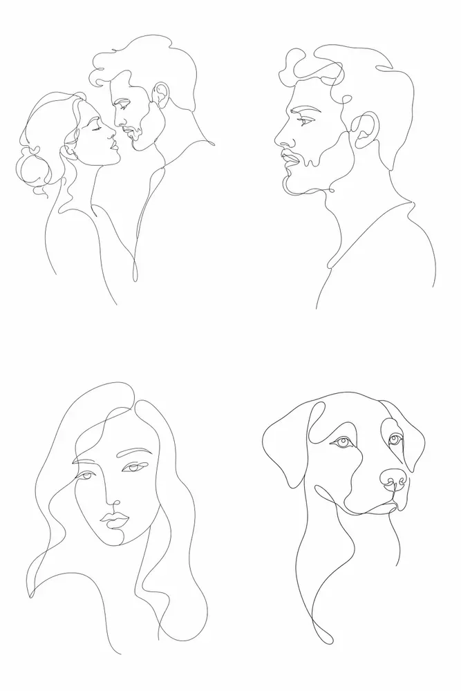 Minimalist Line Art Portrait Generator