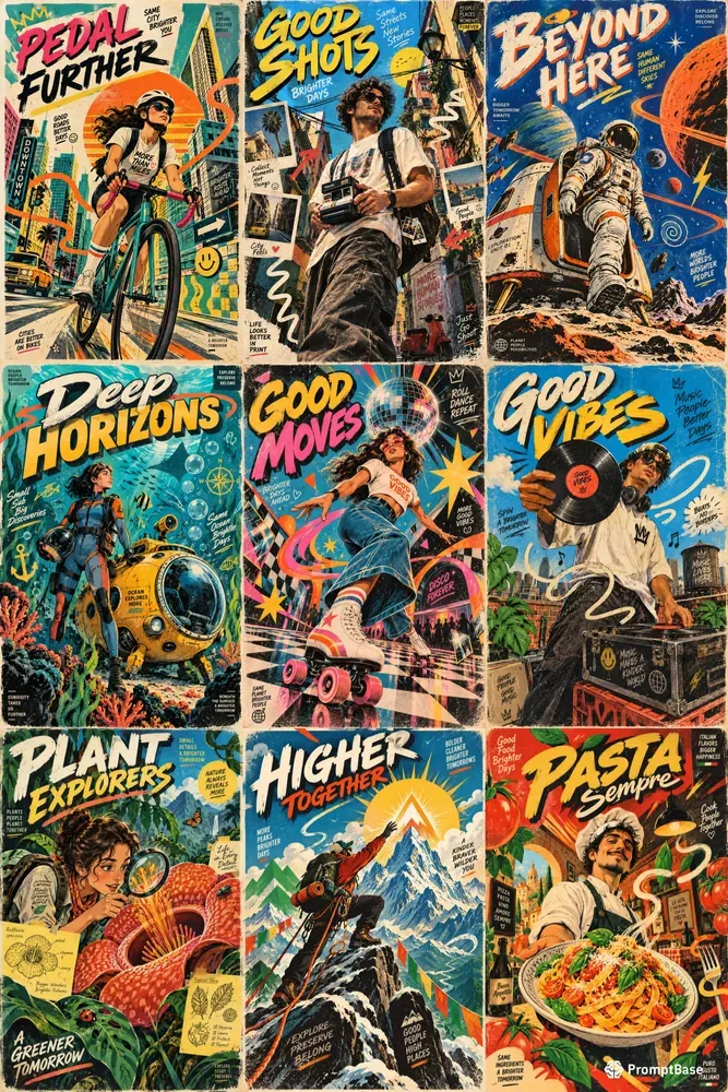 Retro Editorial Poster Creators