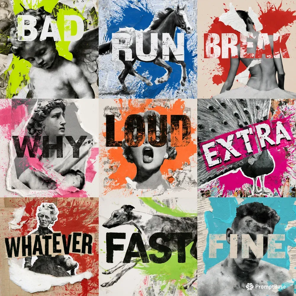 Dada Zine Collage Posters
