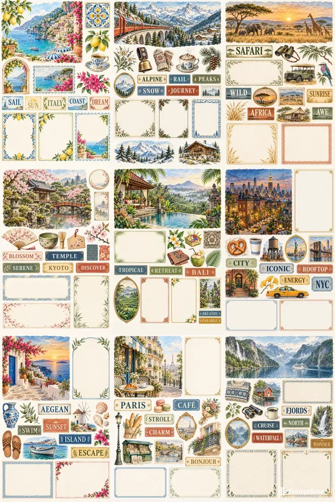 Dream Destinations Vision Boards
