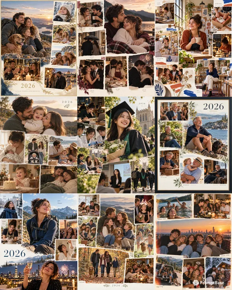 Yearinreview Photo Memory Posters