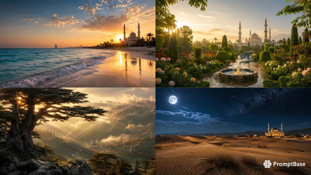 Serene Islamic Nature Scenes