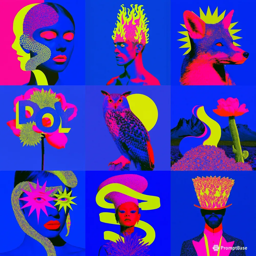 Dayglo Surreal Pop Graphics