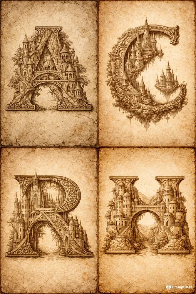 Fantasy Manuscript Letter Engines