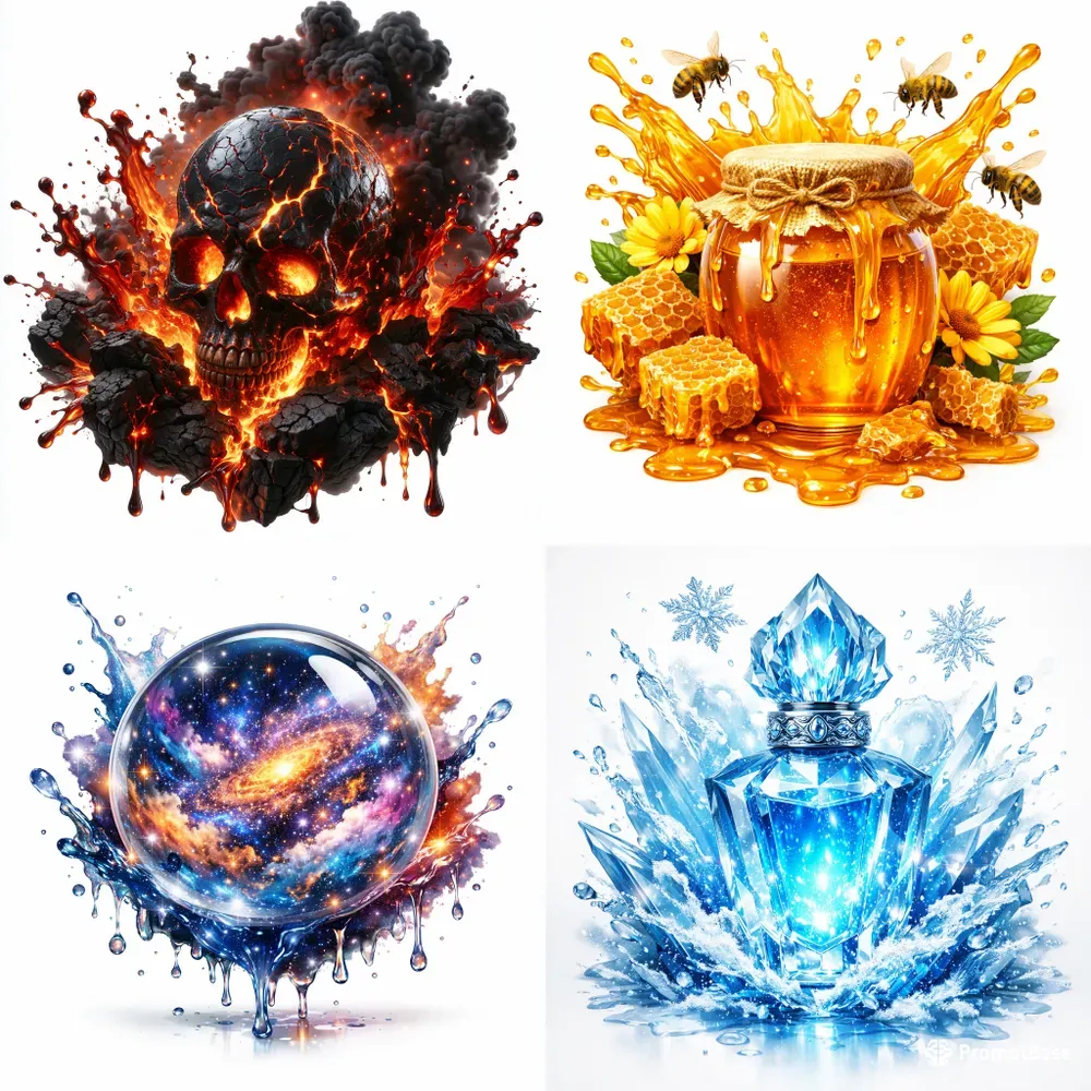 Fantasy Splash Fusion Illustrations