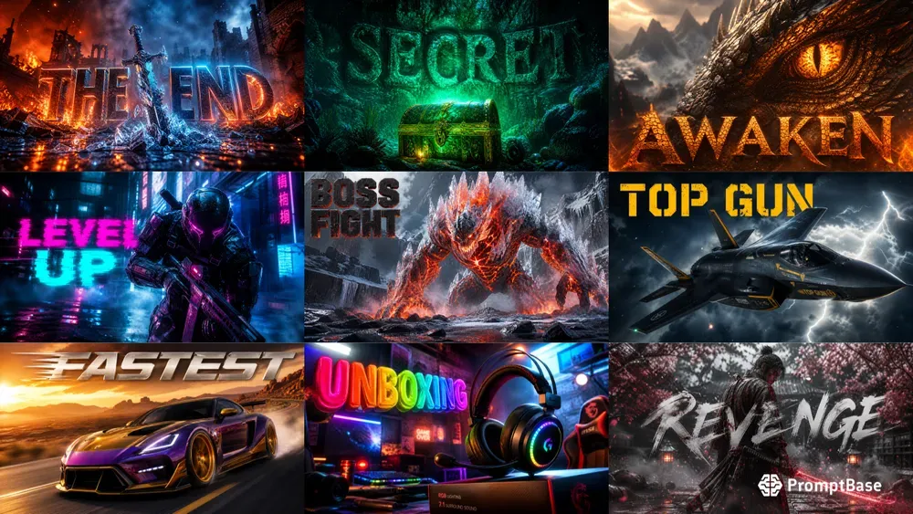 Highoctane Gamer Style Thumbnails