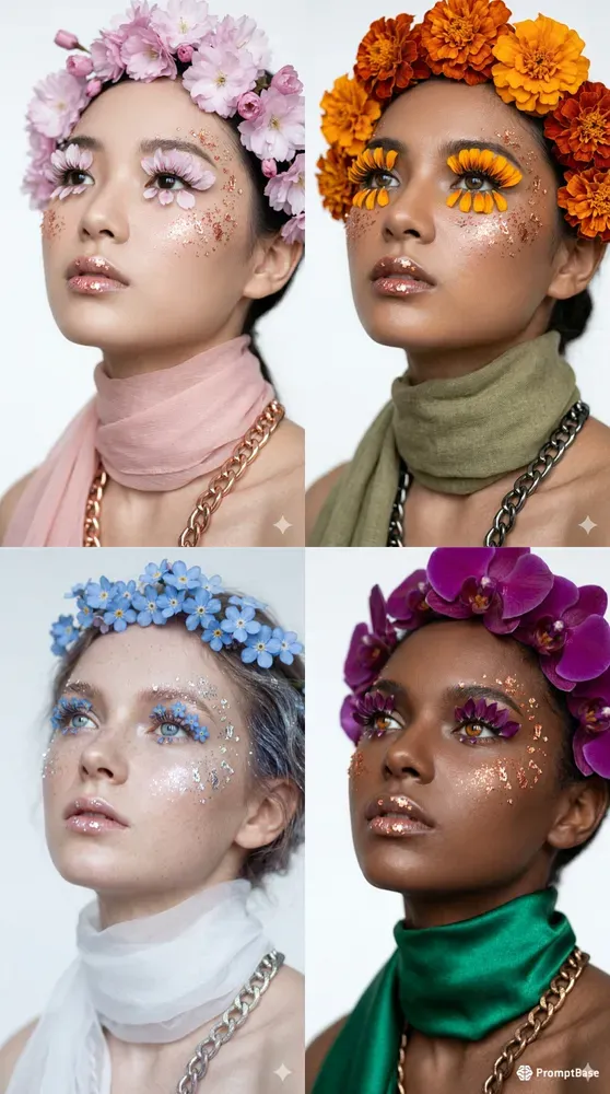 Daisy Gold Leaf Beauty Portraits