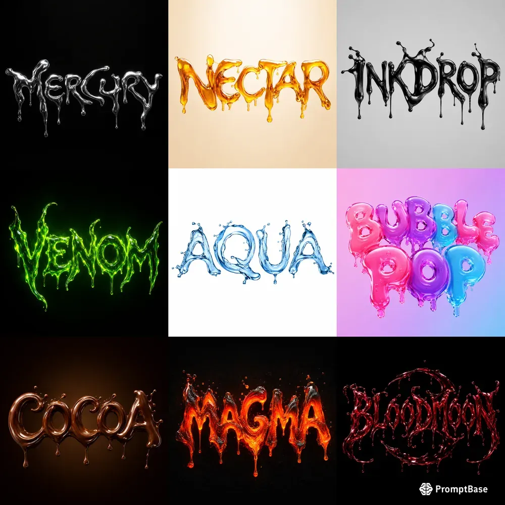 Liquid Text Logo Designers