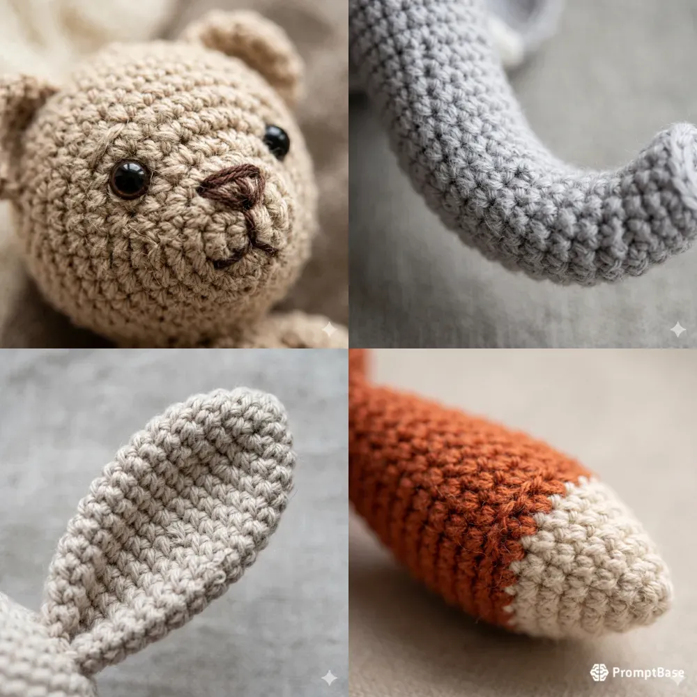 Extreme Macro Amigurumi Crochet