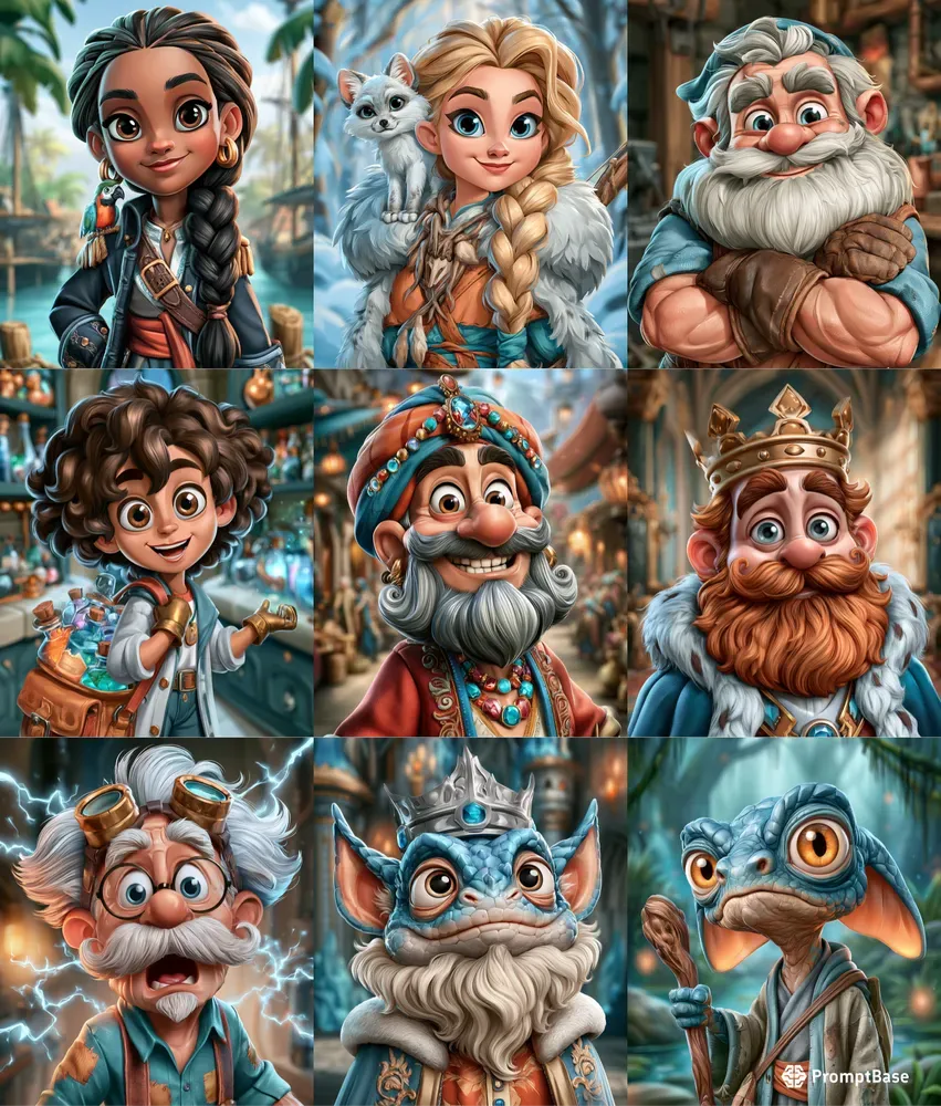 Stylized Fantasy Character Portraits