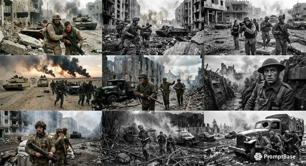 Cinematic War Photography Generator