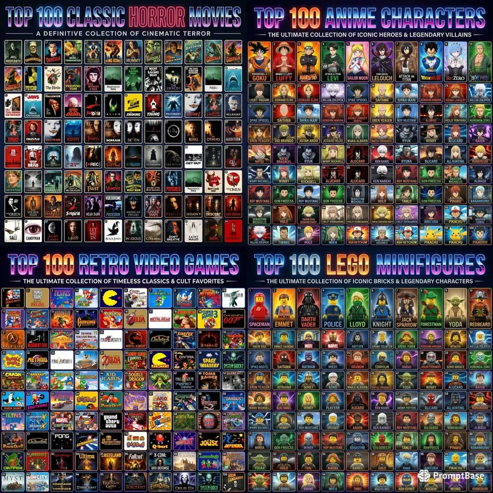 Top 100 Infographic Posters