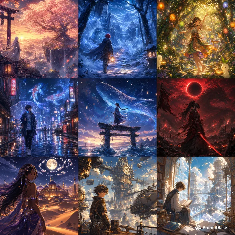 Ethereal Anime Dreamscapes Collections
