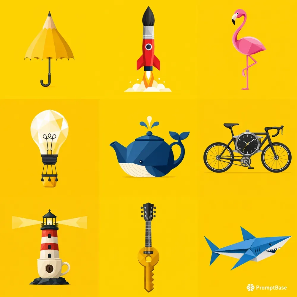 Minimal Object Illusion Vector Packs