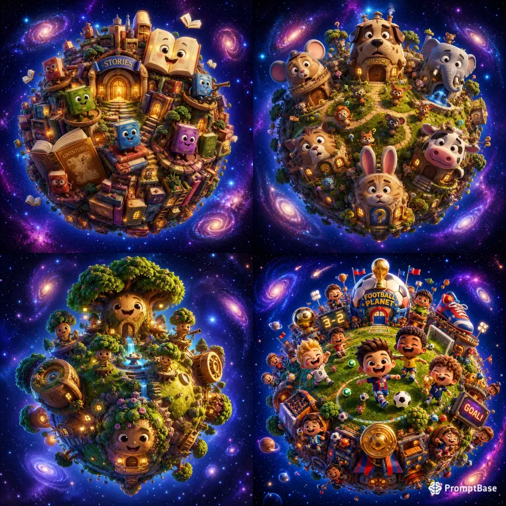 Cute Living Planets