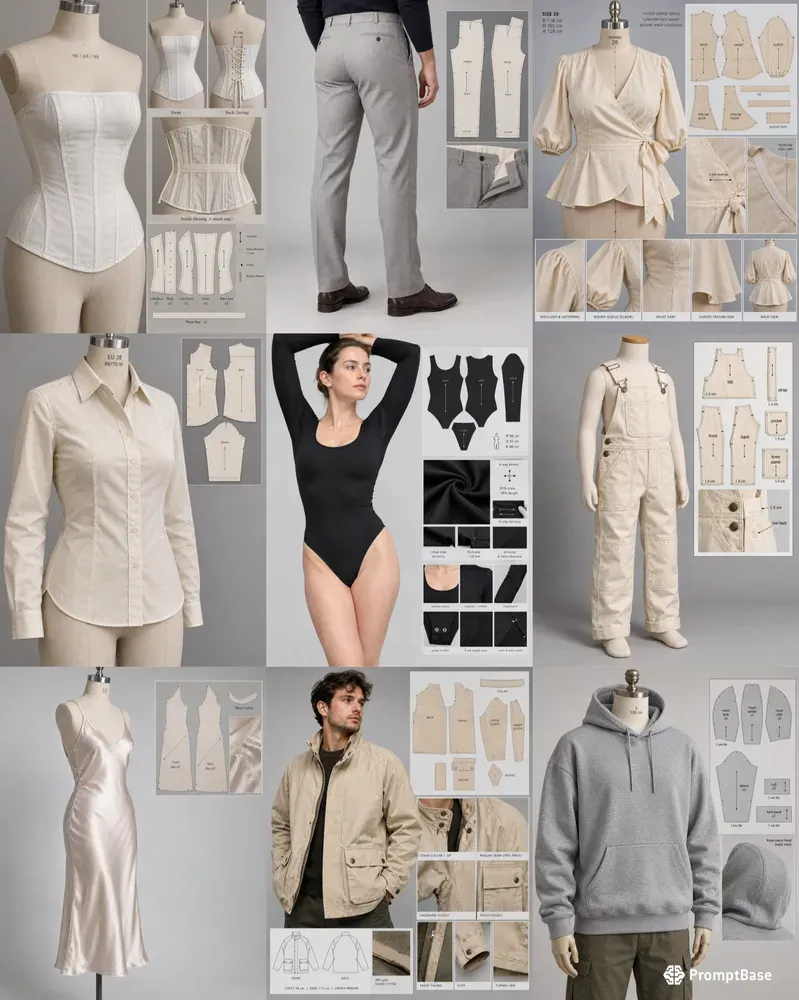 Garment Sewing Pattern Fit Prototypes