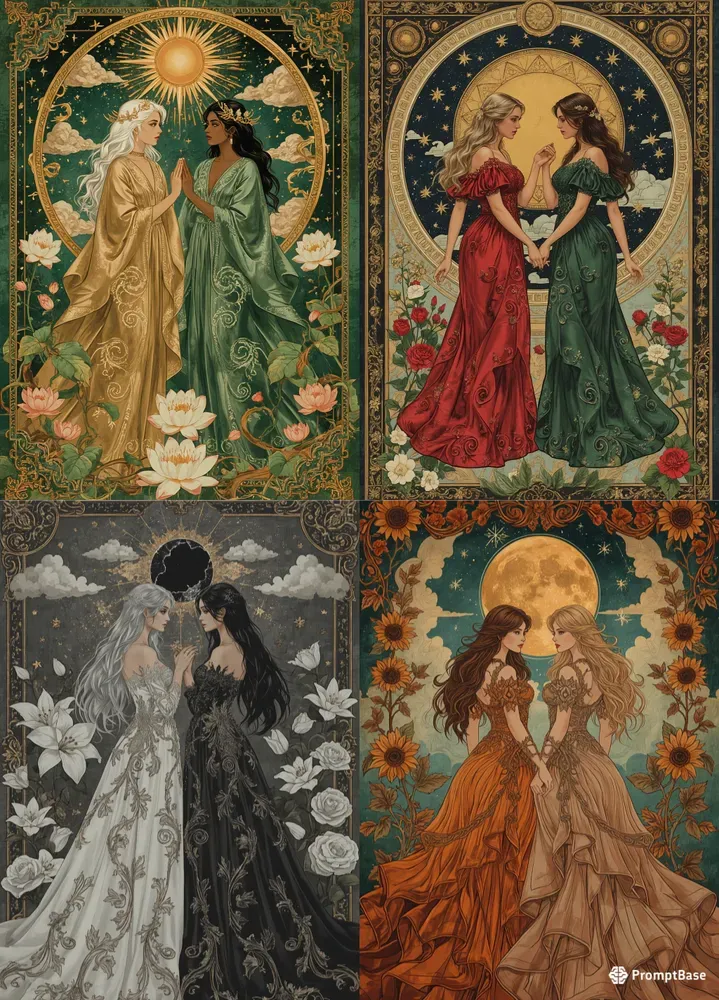 Ornate Celestial Fantasy Maidens