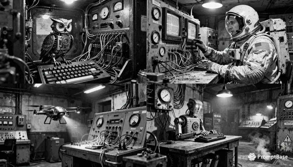 Retrofuturistic Control Rooms