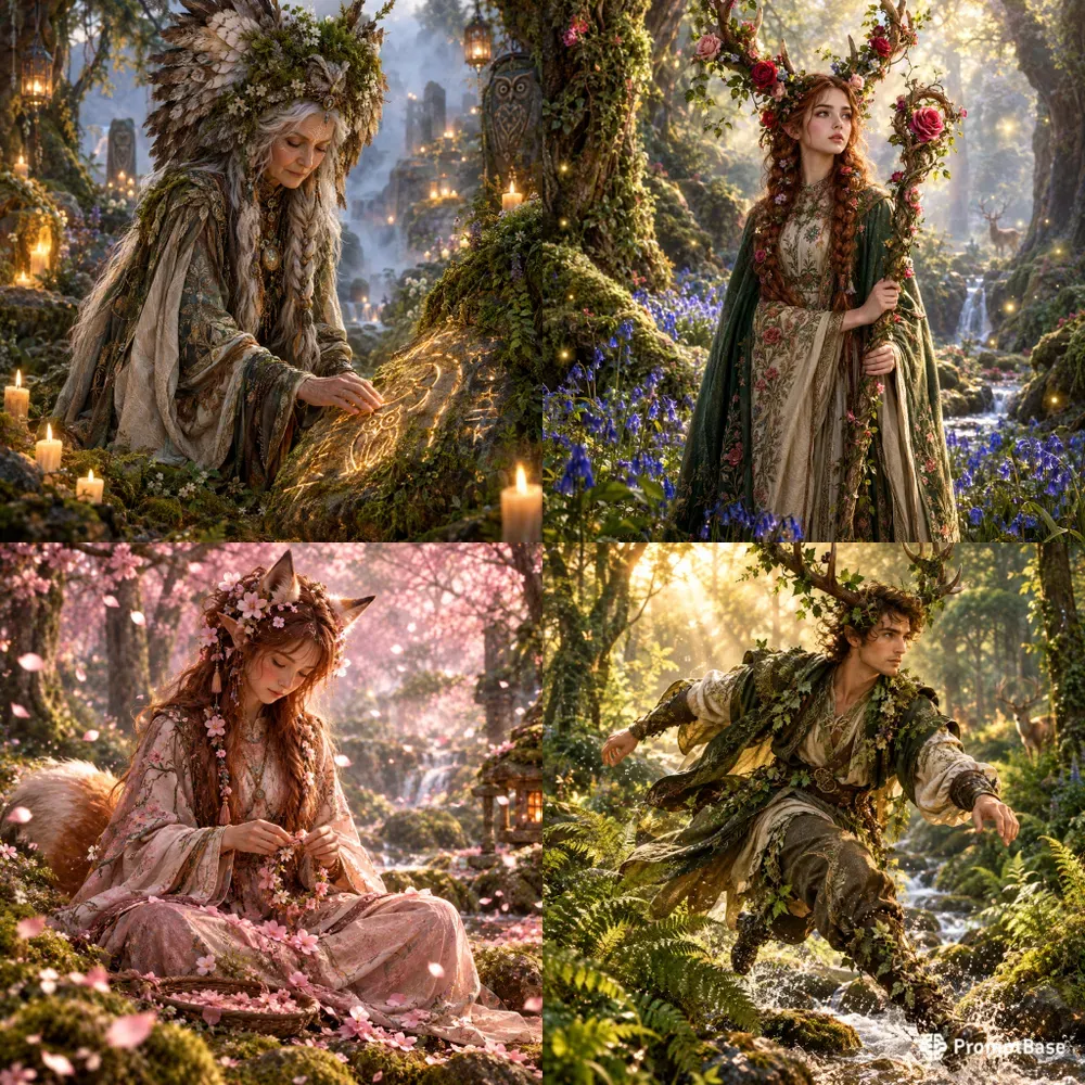 Forest Guardians Of Blooms
