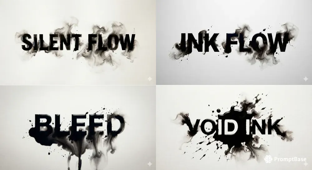 Ink Bleed Artistic Logo Generator