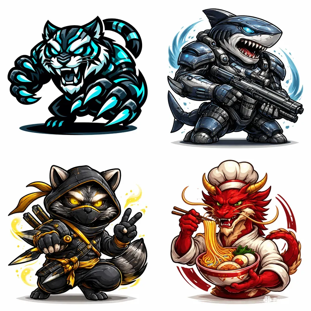 Elite Mascot Vector Blueprints