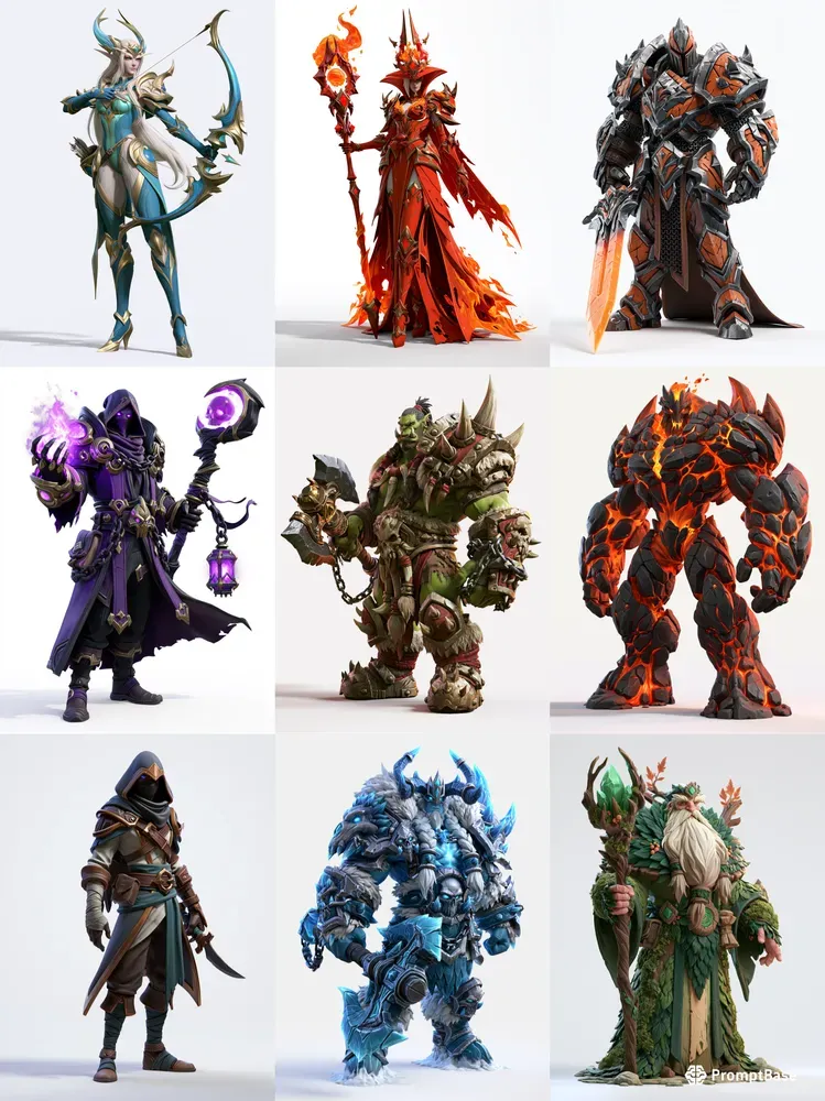 Fantasy RPG Character 3D Zbrush Renders