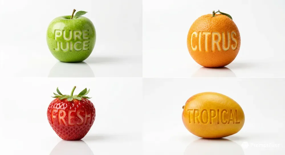 Carved Fruit Logo Photography Mockups