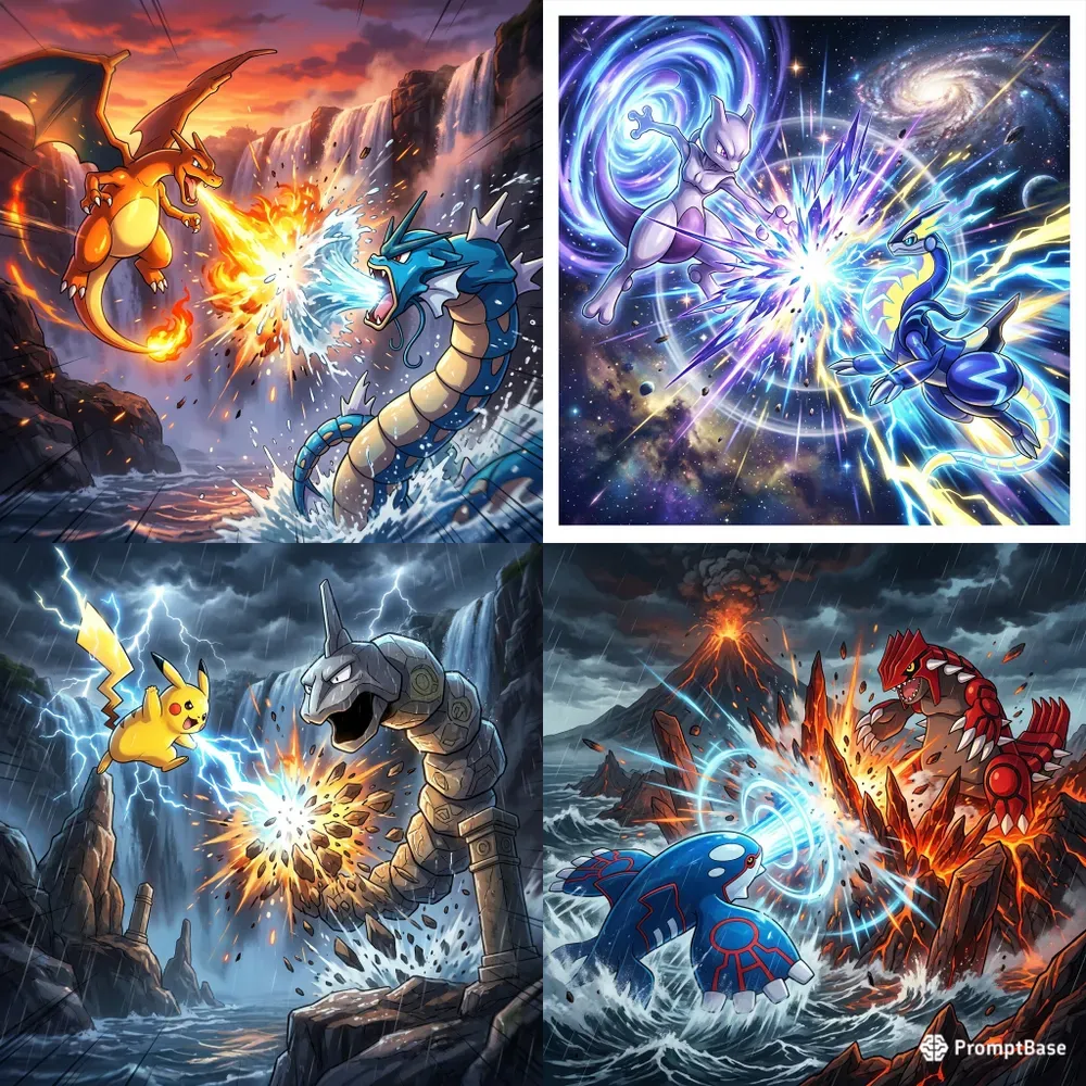 Pokémon Epic Battle Scene Generator