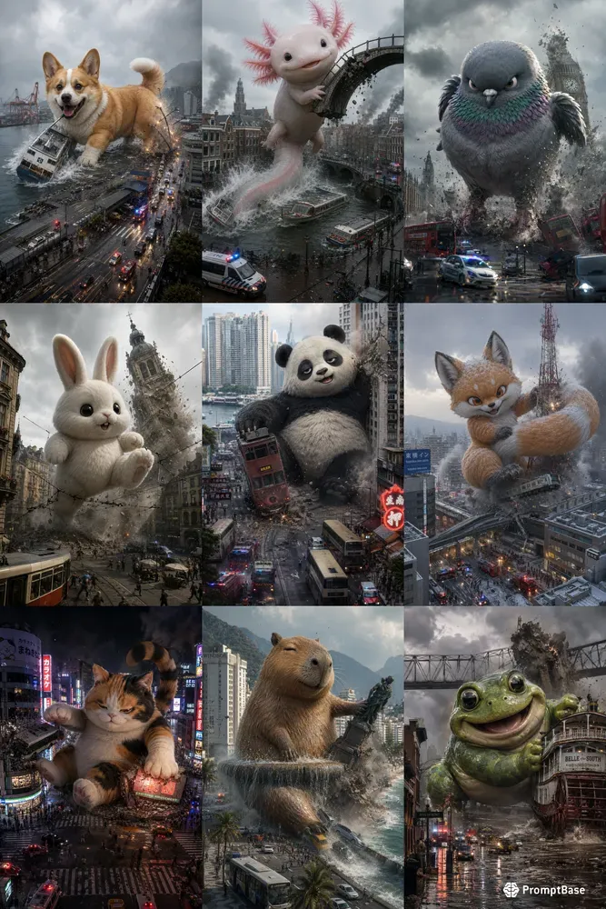 Cute Kaiju Disaster Generator