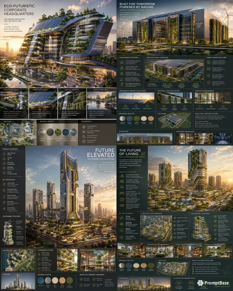 Ecofuturistic Architecture Generator