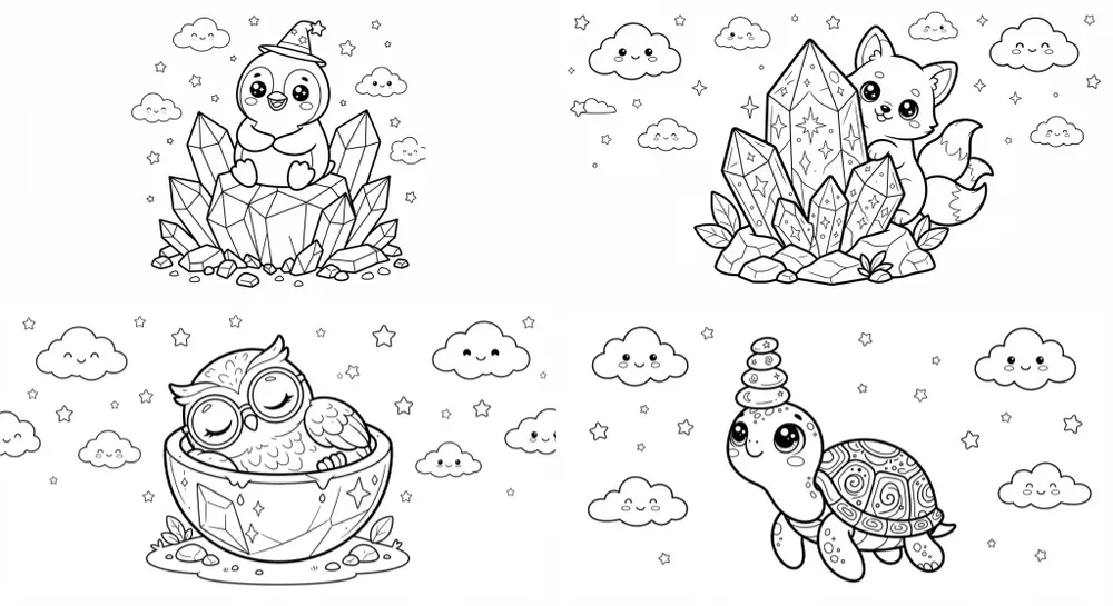 A Kawaii Fantasy Coloring Adventures