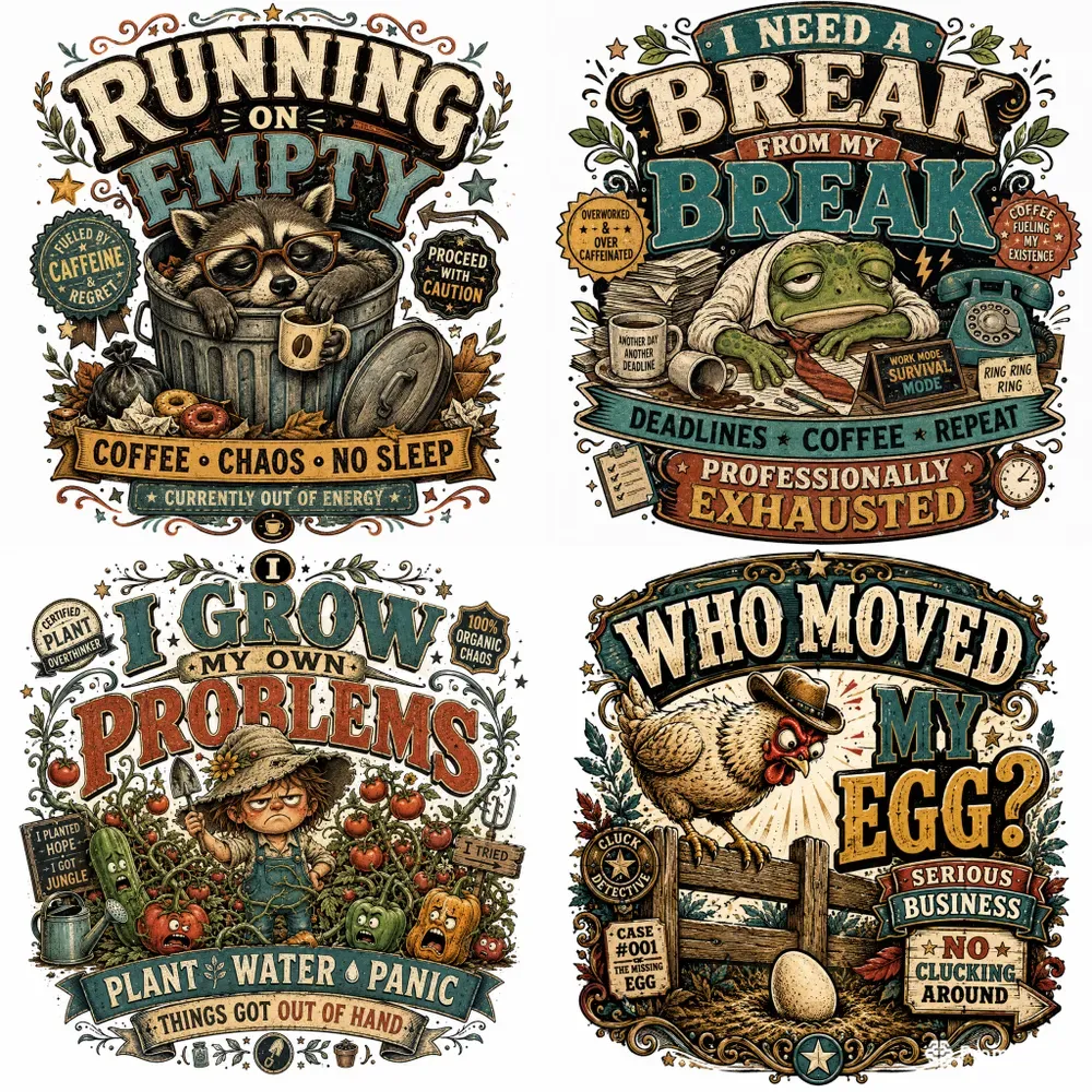 Vintage Funny Character Tshirts