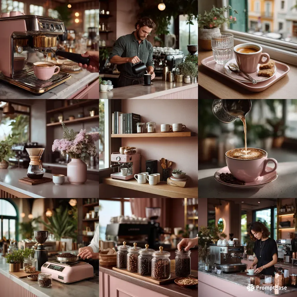 Modern Coffee Preparation Aesthetics