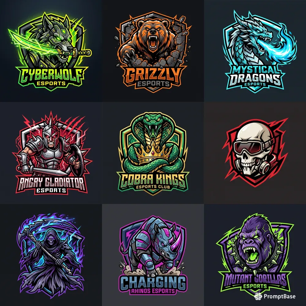 Esports Gaming Mascot Logos