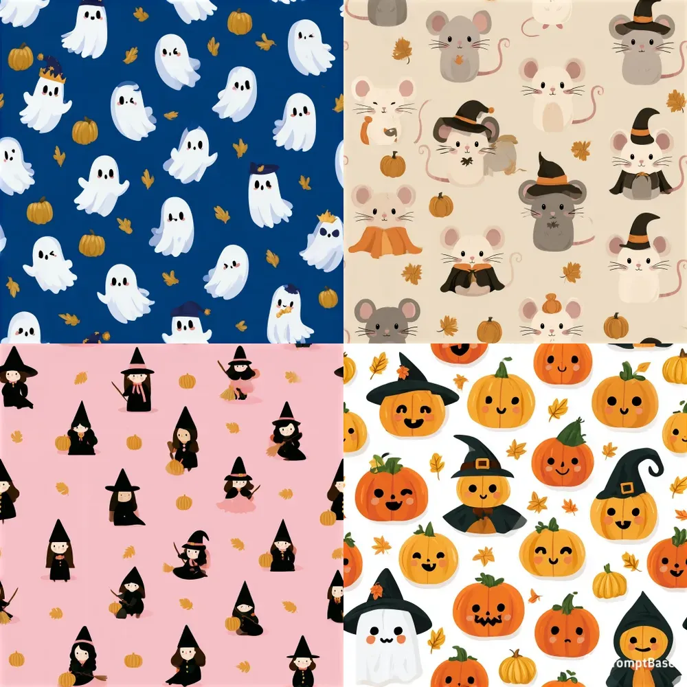 Halloween Seamless Pattern Generator
