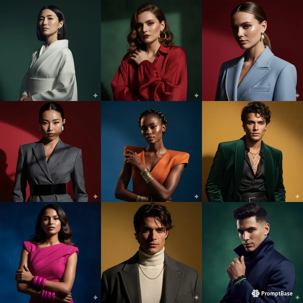 Moody Editorial Fashion Portrait Photos