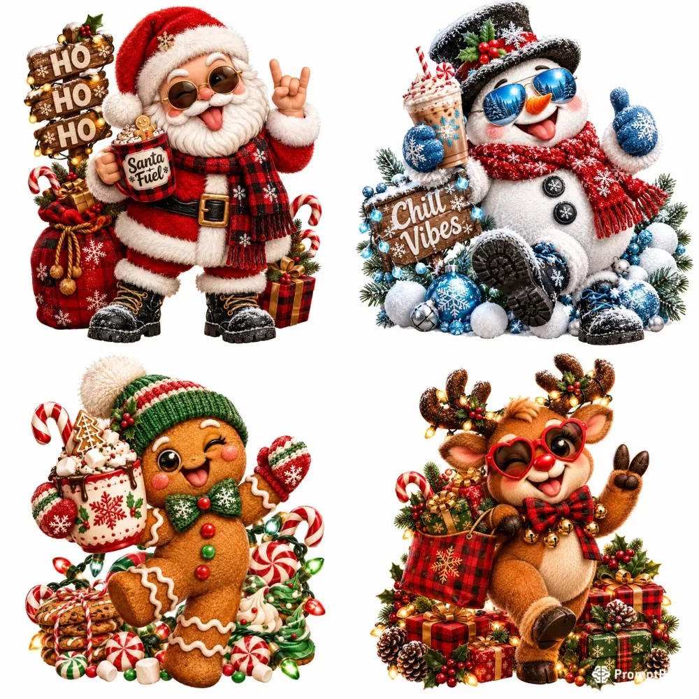 Funny Christmas Sublimation Tshirts