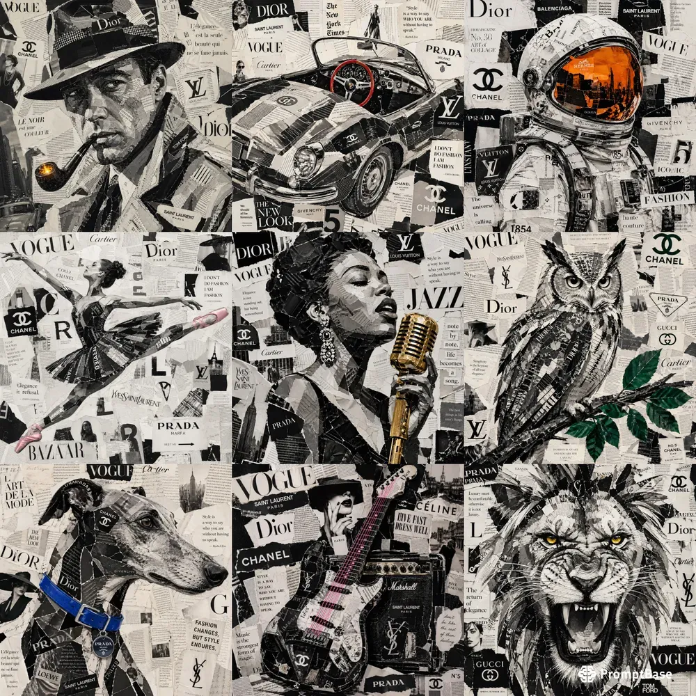 Mixed Media Collage Art