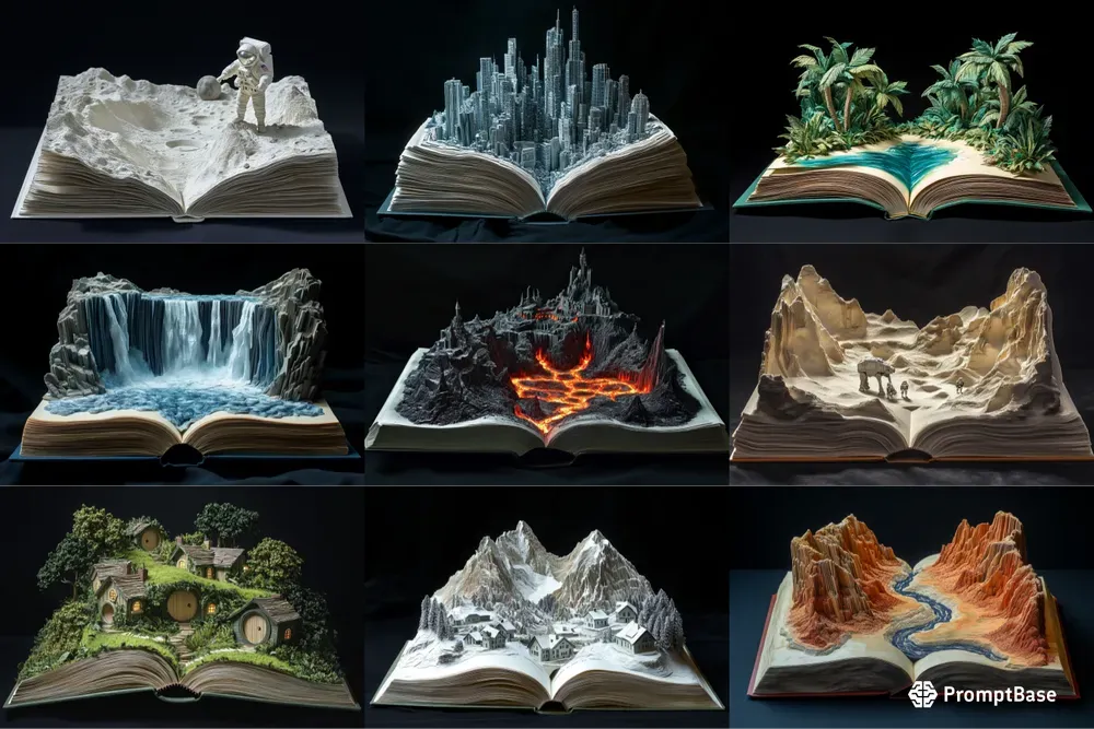 Book Landscape Dioramas