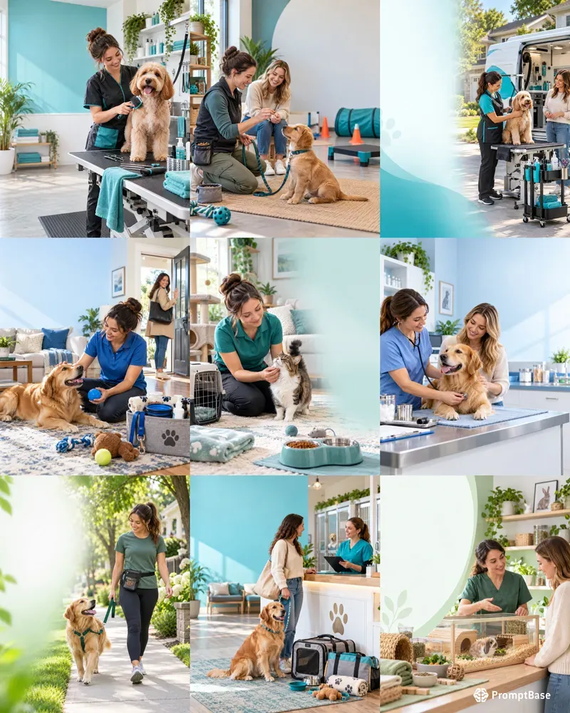 Pet Care Service Ad Visuals