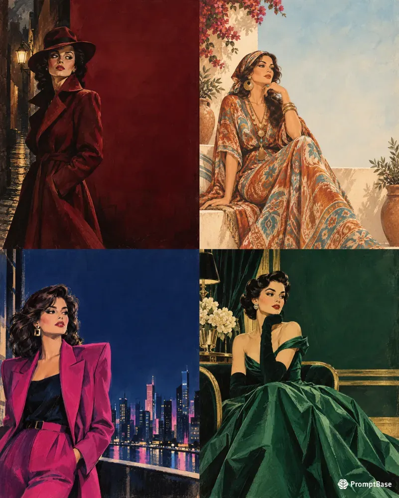 Vintage Fashion Era Portrait Generator