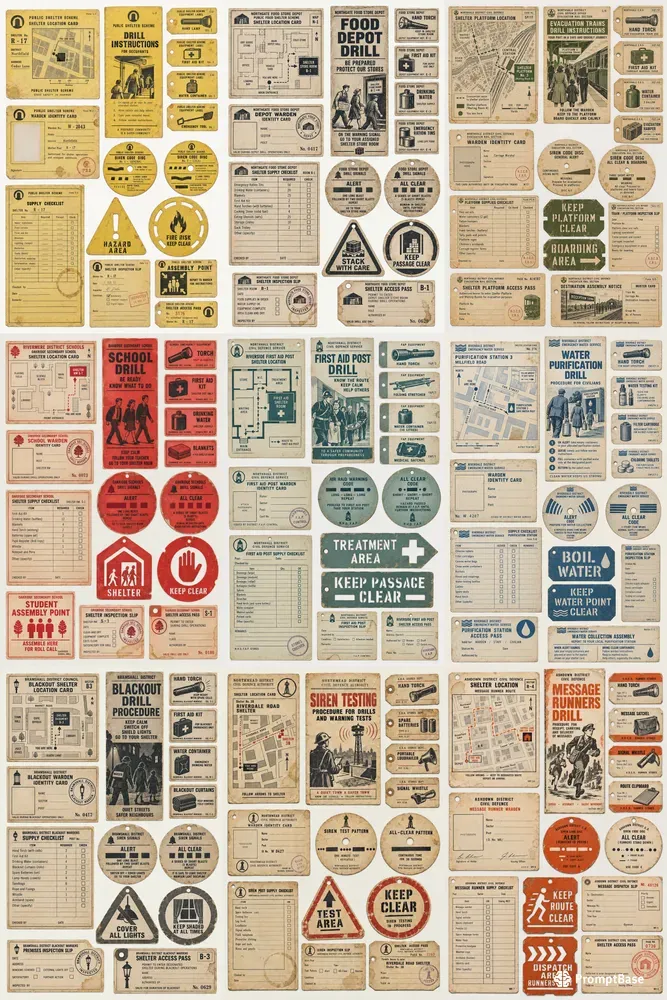 Cold War Civil Defence Ephemera