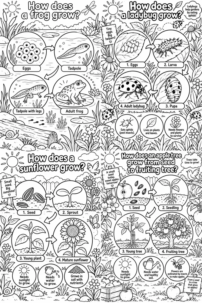 Life Cycle Coloring Journeys